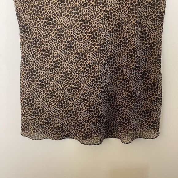 Vtg SECRET TREASURES Women's Sheer Animal Cheetah Print Nightgown Chemise Sz 3XL - Picture 2 of 6